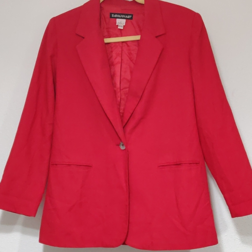 Savannah vintage red blazer
